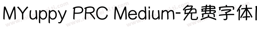 MYuppy PRC Medium字体转换